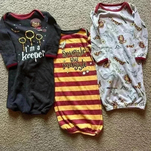 Harry Potter Newborn Sleeping Gowns 0-6Months - Picture 5 of 6